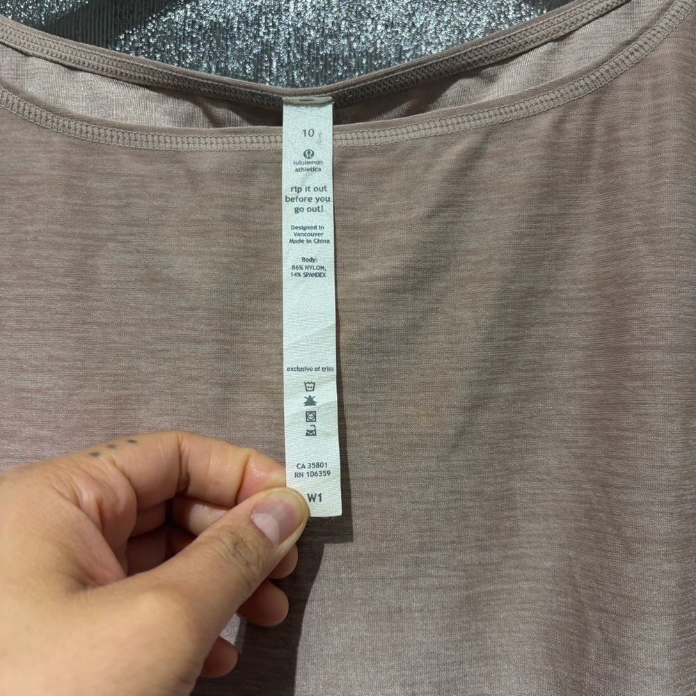 lululemon athletica Light Brown tank top - Picture 3 of 3